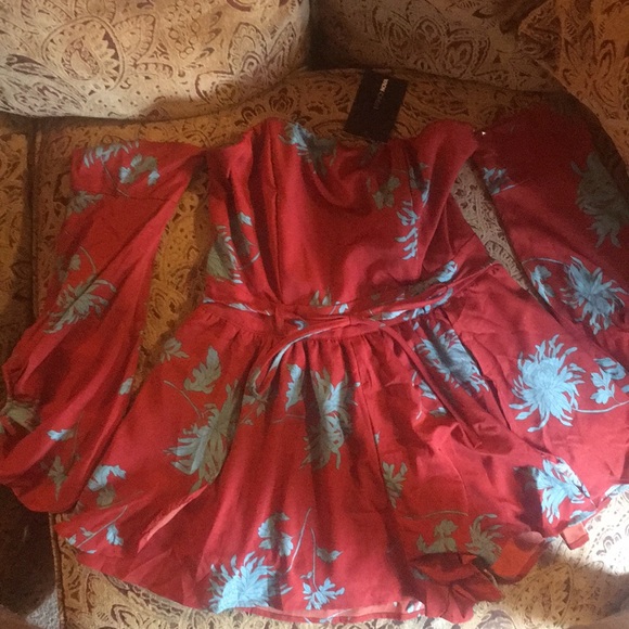 Fashion nova, Put It In Park Floral Romper - Picture 4 of 6